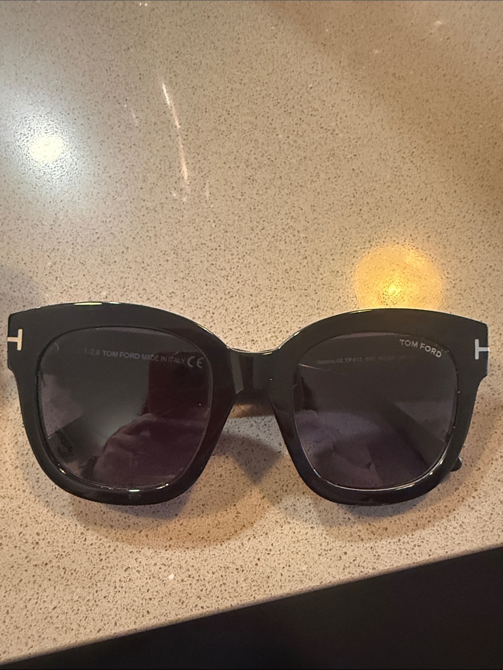 Tom Ford Women’s Black Oversized Square Sunglasses